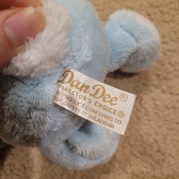 Dan Dee Bunny Rabbit Blue Easter Egg Plush Stuffed Animal Toy 7" - Picture 4 of 4